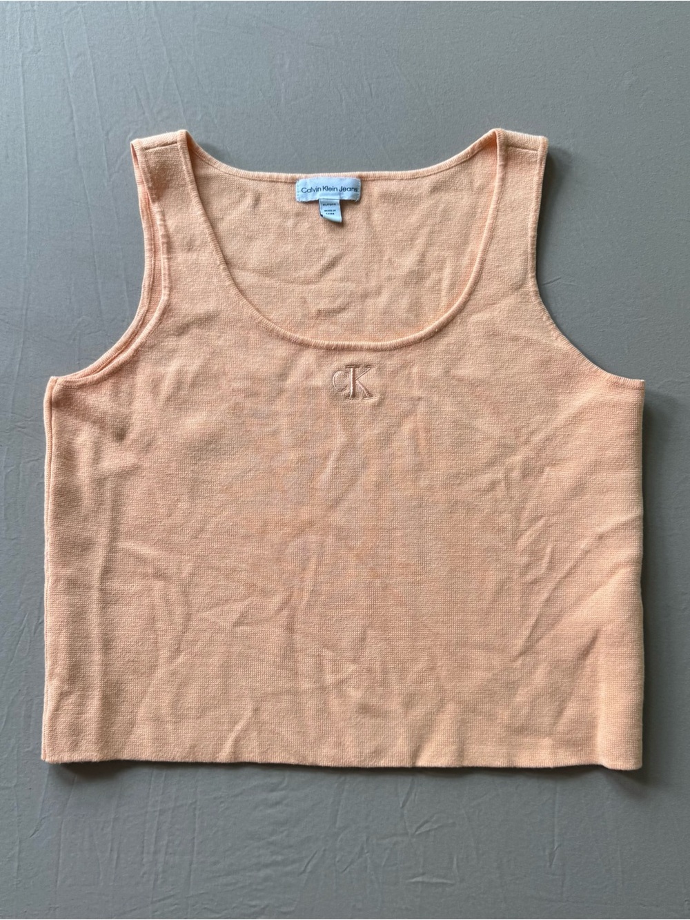 Calvin Klein Jeans scoop-neck knit tank top